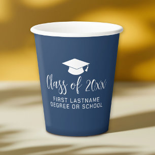 Klasse van de Graduation Party of Graduation Cap N Papieren Bekers
