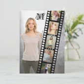 Klasse van de Graduation Party Senior Portret Nega Kaart (Staand voorkant)