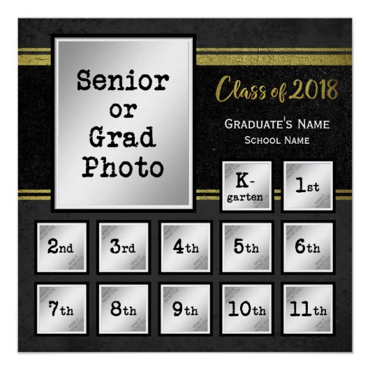 Klasse van de herdenking 2018 K-12 Perfect Poster (Voorkant)