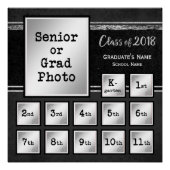 Klasse van de herdenkingsfoto K-12 van 2018 Poster (Voorkant)