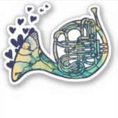 klasse van de Horn Band Sticker (Voorkant)
