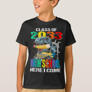 Klasse van de middelbare school 2033 Hier kom ik T-shirt
