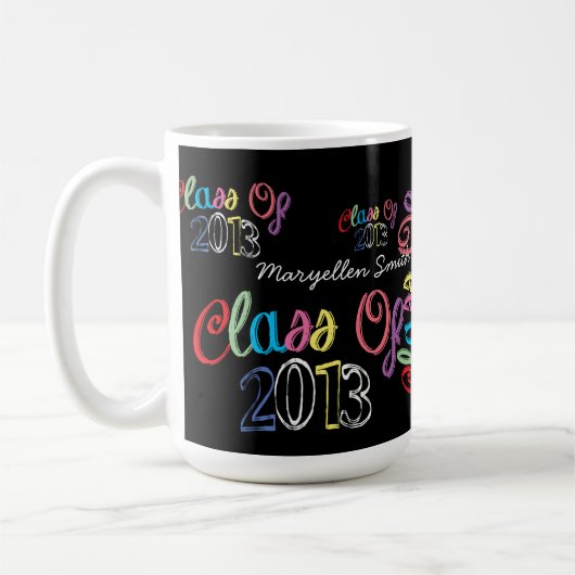Klasse van de Mok van 2013 Chalkboard Typografie (Links)