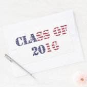 Klasse van de opleiding 2016 rechthoekige sticker (Envelop)