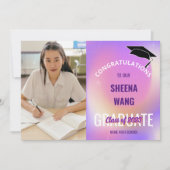 Klasse van de Paarse aankondiging van het Afstuder (Voorkant)