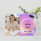 Klasse van de Paarse aankondiging van het Afstuder (Staand voorkant)