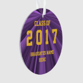 Klasse van de Paarse en goudversiering van 2017 do Ornament (voorkant)