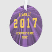 Klasse van de Paarse en goudversiering van 2017 do Ornament (voorkant)