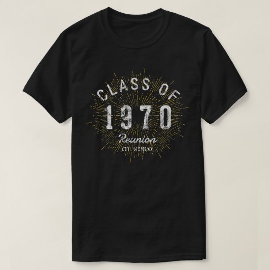  klasse van de Premium van de Reunion 1970-klasse T-shirt (Design voorkant)