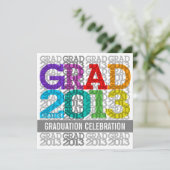 Klasse van de promotiekleuren van de Graduation Pa Kaart (Staand voorkant)