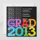 Klasse van de promotiekleuren van de Graduation Pa Kaart (Achterkant)