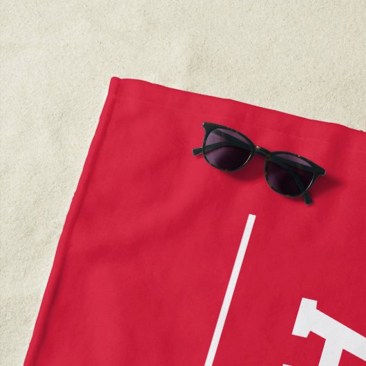 Klasse van de Rode Douane van 2023 Naam Afstuderen Strandlaken (In situ)