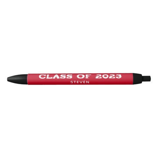 Klasse van de Rode Naam van de Douane van het Afst Zwarte Inkt Pen (Voorkant)