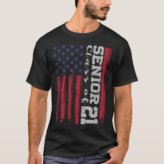 KLASSE VAN DE SENIOR VAN 2021 T-SHIRT (Voorkant)