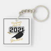 Klasse van de Sleutelhanger van 2021 Afstuderen (Achterkant)