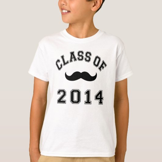 Klasse van de snor van 2014 t-shirt (Voorkant)