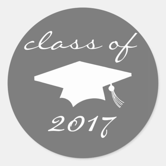 Klasse van de sticker van 2017 (grijze gradatiekno (Voorkant)