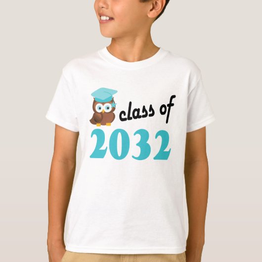 Klasse van de toekomst 2032 afstuderen t-shirt (Voorkant)