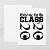 KLASSE VAN de uitnodiging van 2020, aanpasbaar (Voorkant / Achterkant)