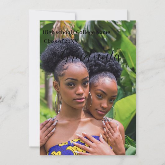 Klasse van de uitnodiging van 2023 met dubbel afst (Voorkant)