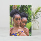 Klasse van de uitnodiging van 2023 met dubbel afst (Staand voorkant)