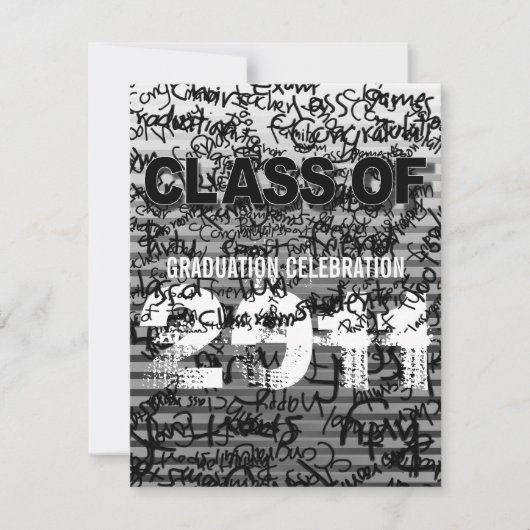 Klasse van de uitnodiging van Afstuderen GG111 van (Voorkant)
