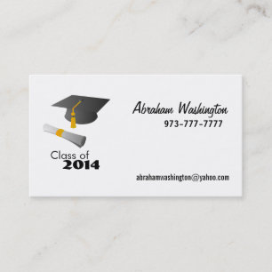 Klasse van de Visitekaartjes van 2014 Contactkaartje