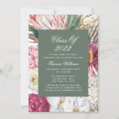 Klasse van de Waterverf Afstuderen Floral 2022 Kaart (Voorkant)