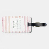 Klasse van de waterverf van 2019 florale afstudere bagagelabel (Achterkant horizontaal)