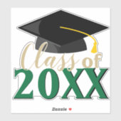 Klasse VAN ELK Afstuderen COLOR COMBO-Afstuderen Sticker (Vel)