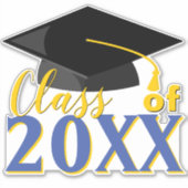 Klasse VAN ELK Afstuderen COLOR COMBO-Afstuderen Sticker (Voorkant)
