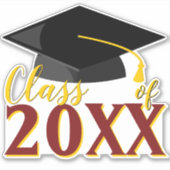 Klasse VAN ELK Afstuderen COLOR COMBO-Afstuderen Sticker (Voorkant)