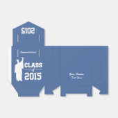 Klasse van ELK jaar aangepaste tekst & kleur gunst Bedankdoosjes (Uitgevouwen)