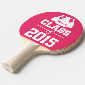 Klasse van ELK jaar aangepaste tekst & kleur paddl Tafeltennisbatje (Voorkant Gekanteld)