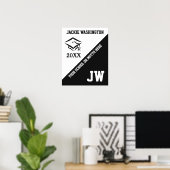 KLASSE VAN (elk jaar) aangepaste tekst & kleur pos Poster (Thuiskantoor)