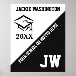 KLASSE VAN (elk jaar) aangepaste tekst & kleur pos Poster