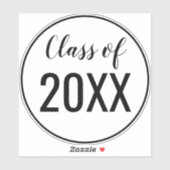 Klasse van ELKE KLEUR COMBO Afstuderen jaarrand Sticker (Vel)