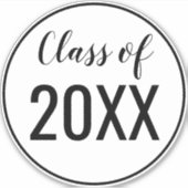 Klasse van ELKE KLEUR COMBO Afstuderen jaarrand Sticker (Voorkant)
