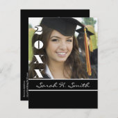 Klasse van Enter Huidig Jaar Graduatie Uitnodiging (Voorkant / Achterkant)