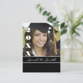 Klasse van Enter Huidig Jaar Graduatie Uitnodiging (Staand voorkant)