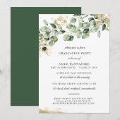 Klasse van Eucalyptus Rustic Gold Afstuderen 2021 Kaart (Voorkant / Achterkant)