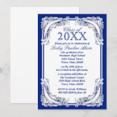 Klasse van Graduatie-uitvindingen Blauw-wit Kaart (Voorkant / Achterkant)