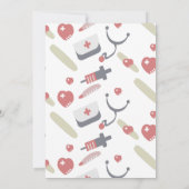 Klasse van het 2023 Medical Zurse Afstuderen Patte Kaart (Achterkant)