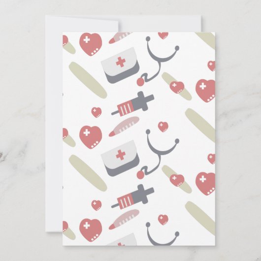 Klasse van het 2023 Medical Zurse Afstuderen Patte Kaart (Achterkant)