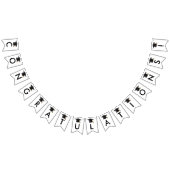 Klasse van het 2025 Black Script Afstuderen Vlaggetjes (Alle)