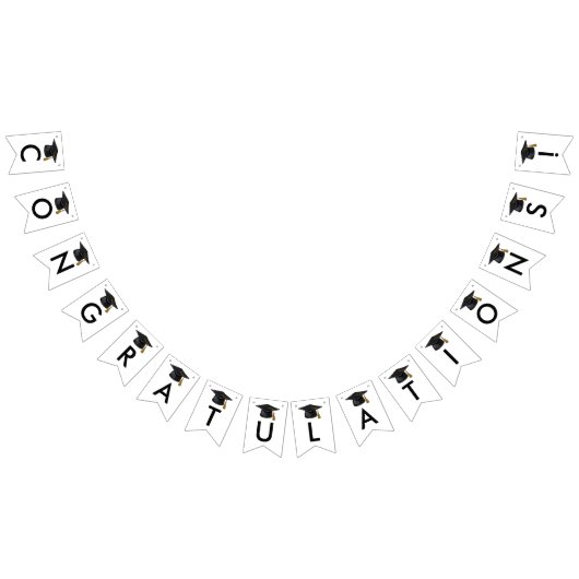 Klasse van het 2025 Black Script Afstuderen Vlaggetjes (Alle)