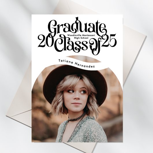 Klasse van het 2025 HIGH SCHOOL Afstuderen Aankondiging