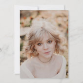 Klasse van het 2025 HIGH SCHOOL Afstuderen Aankondiging (Achterkant)