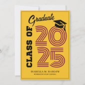 Klasse van het 2025 Maroon Gold Afstuderen Aankondiging (Voorkant)