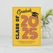 Klasse van het 2025 Maroon Gold Afstuderen Aankondiging (Staand voorkant)